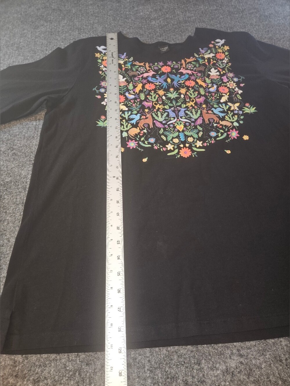 Sabaku Flora& Fauna 3/4 Sleeve Artwear T- Shirt - Picture 1 of 6